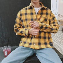 Load image into Gallery viewer, MEN PLAID SHIRT