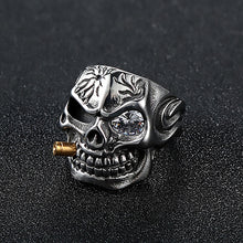 Load image into Gallery viewer, skull ring for men